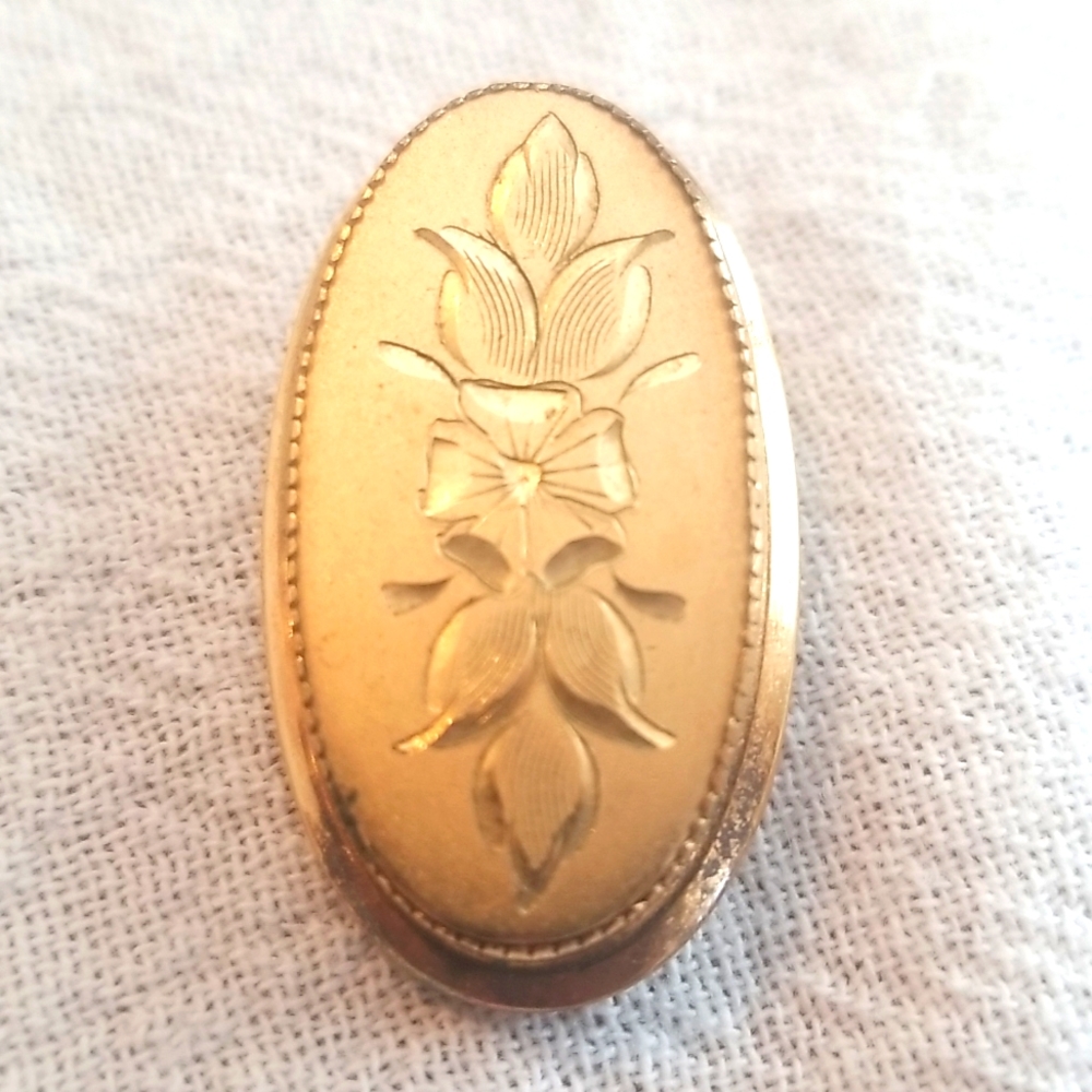 CATAMORE Vintage Signed Gold Filled Brooch - Picture 4 of 6
